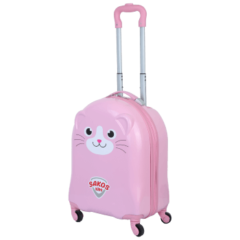 Vali kéo trẻ em Sakos Amico Pink Cat