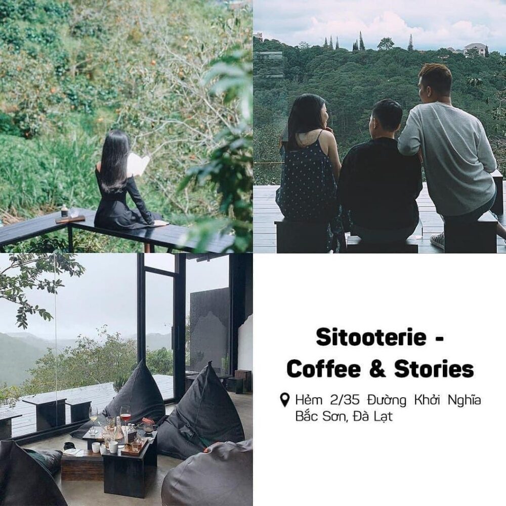 Đắm chìm trong màu đen - Quán Sitooterie Coffee tông đen sang chảnh Đà Lạt