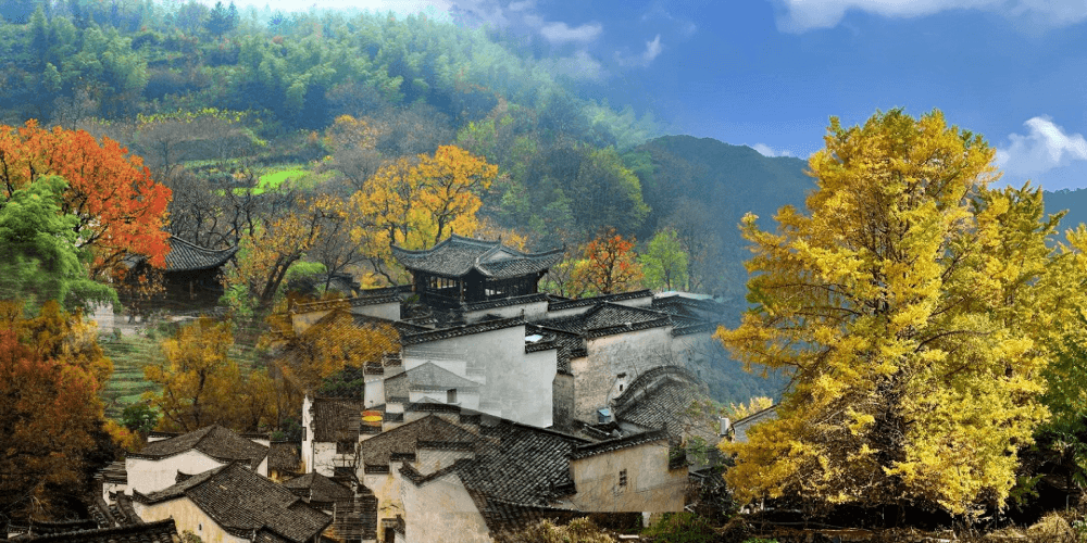 Ghé thăm những ngôi làng cổ vào mùa thu ở Trung Quốc