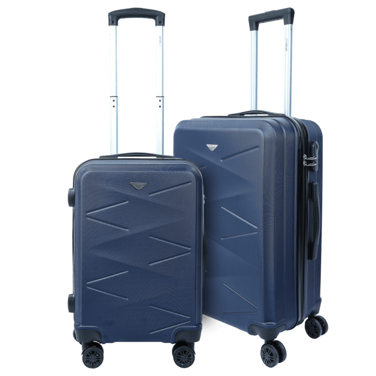 Combo 2 vali kéo nhựa Stargo Symmetry xanh navy