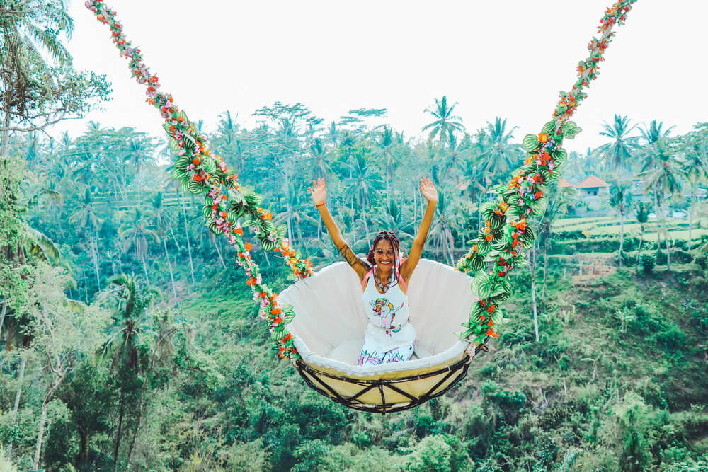 Hoá tiên nữ cùng "xích đu đến thiên đường" Bali Swing 