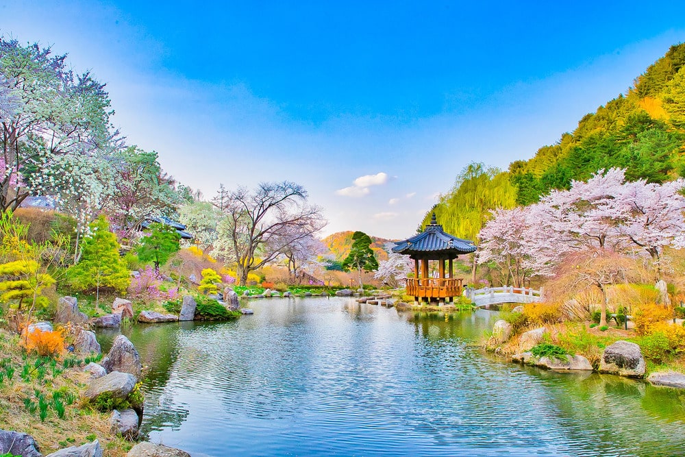 Ngất ngây cảnh sắc bốn mùa ở Garden Of Morning Calm 