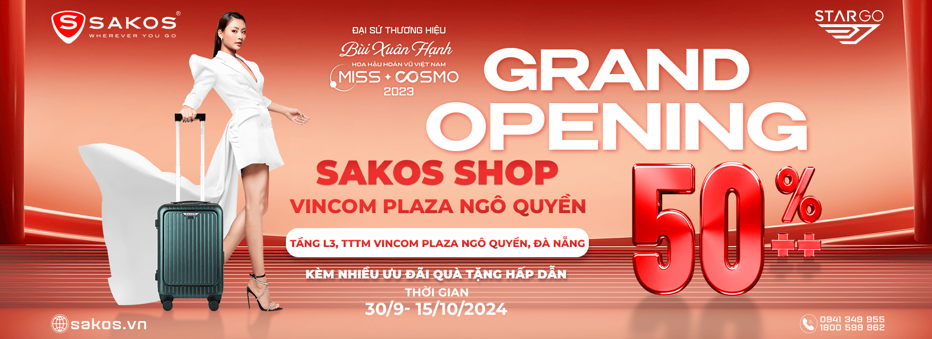 Khai trương Sakos Shop Vincom Plaza Ngô Quyền