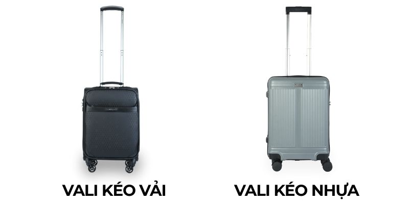 Quy đổi kg sang số bộ quần áo / ngày đi du lịch của vali kéo nhựa và vali kéo vải.