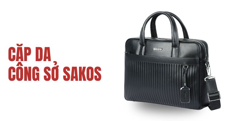 Cặp da công sở Sakos. (Ảnh: Sakos.vn)