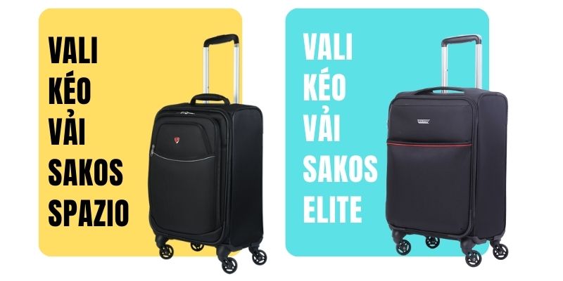 2 vali kéo vải sakos