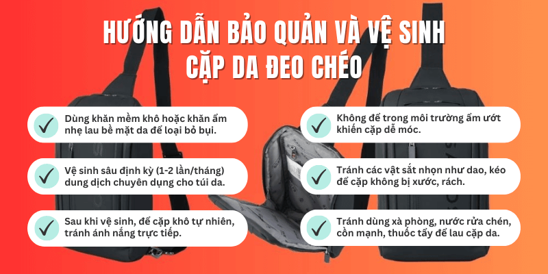 Cặp da đeo chéo – Lựa chọn hoàn hảo cho người cá tính