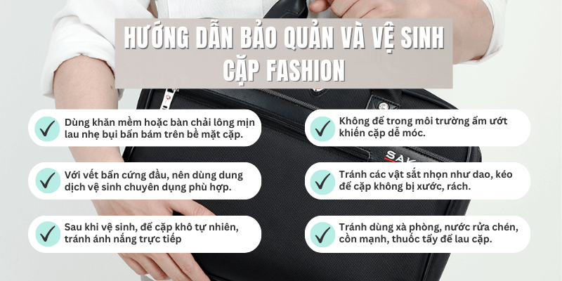 Cặp fashion – Lựa chọn hoàn hảo cho người yêu thích thời trang