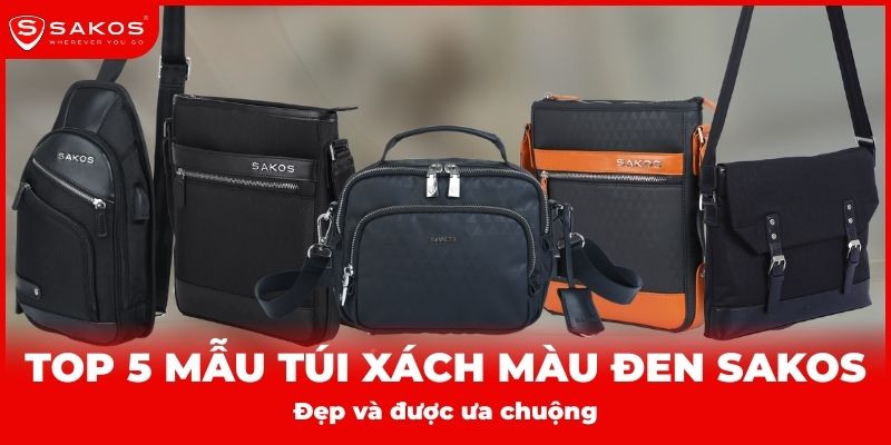 Túi xách Sakos màu đen