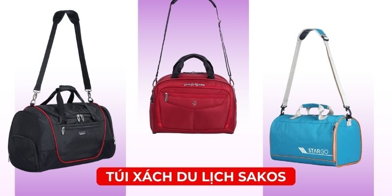 Top 3 mẫu túi xách du lịch nhỏ gọn Sakos nổi bật