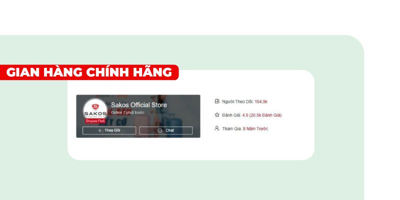 Bảo hành vali Sakos