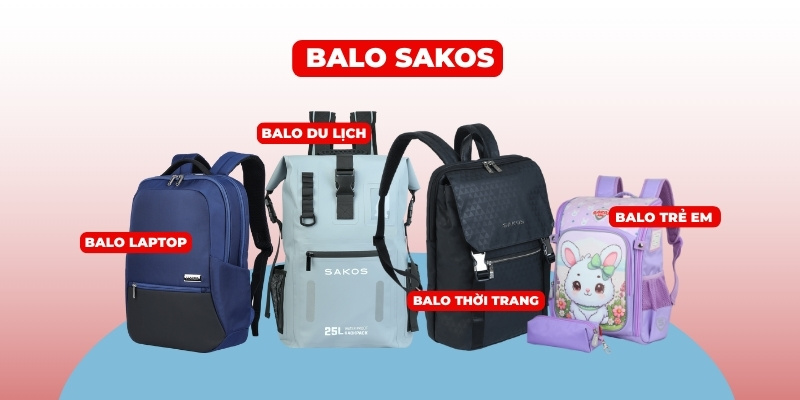 Balo Sakos từ laptop đến du lịch đa năng