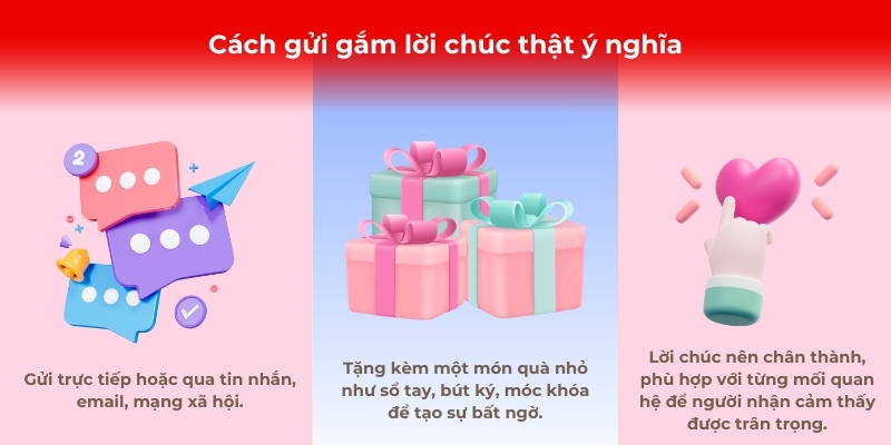 Cách gửi gắm lời chúc thật ý nghĩa