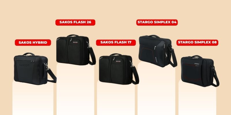 Cặp Sakos có nhiều mẫu mã màu đen, hiện đại cho học sinh cấp 2