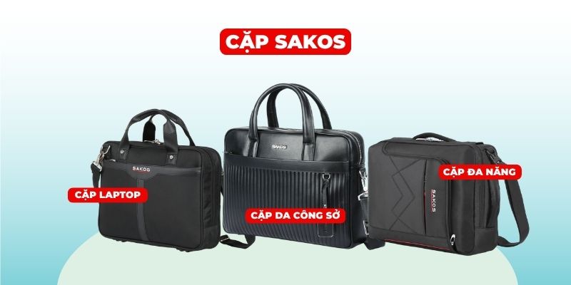 Cặp Sakos_ Sang trọng, tiện ích cho công việc & laptop