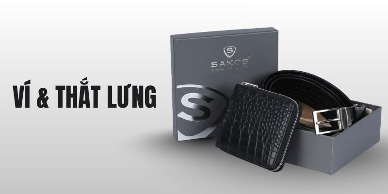 Ví & Thắt lưng. (Ảnh: Sakos.vn)