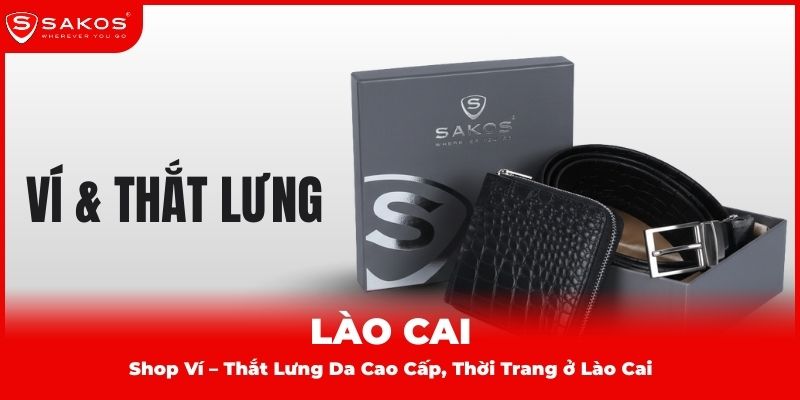 Ví & Thắt lưng Sakos. (Ảnh: Sakos.vn)