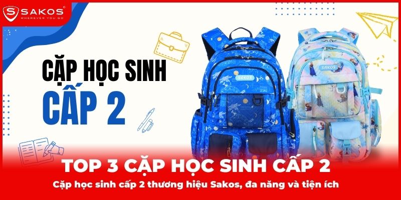 Top 3 mẫu cặp học sinh phổ biến. (Ảnh: Sakos.vn)