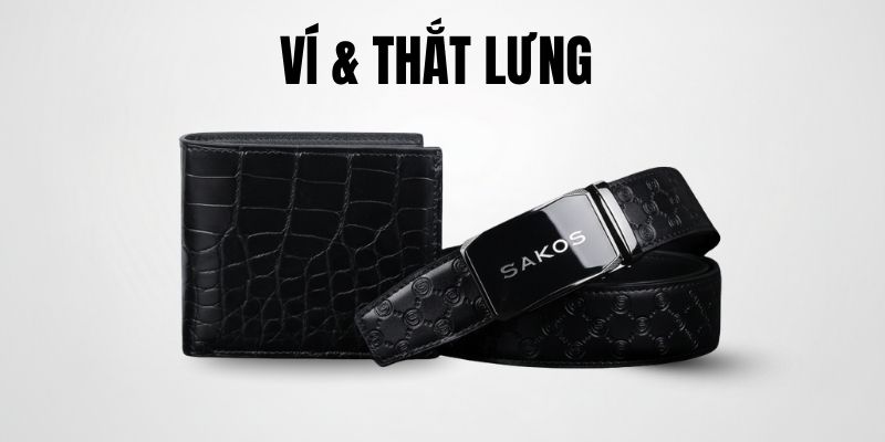 Ví & thắt lưng Sakos. (Ảnh: Sakos.vn)