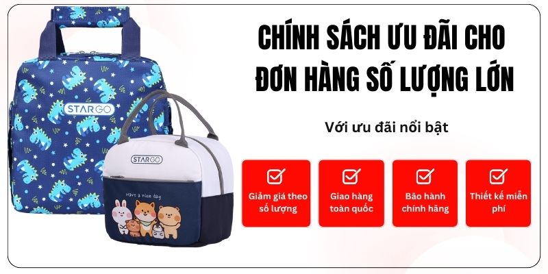 Chính sách ưu đãi cho đơn hàng ví da số lượng lớn