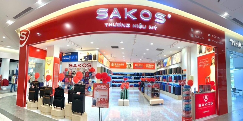 Cửa hàng Sakos hiện đại và sang trọng