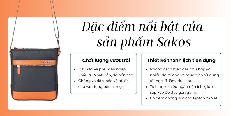 Đặc điểm nổi bật của sản phẩm Sakos