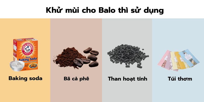 Dùng gì để khử mùi balo vào mùa mưa