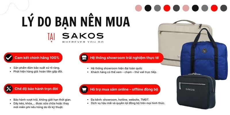 Lý do bạn nên mua túi xách nữ đẹp 2025 tại Sakos