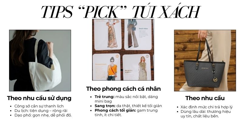 Mẹo chọn túi xách phù hợp