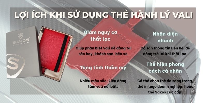 Lợi ích khi sử dụng thẻ hành lý