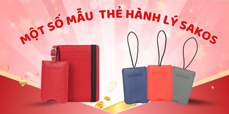 Gợi ý một số mẫu thẻ hành lý Sakos