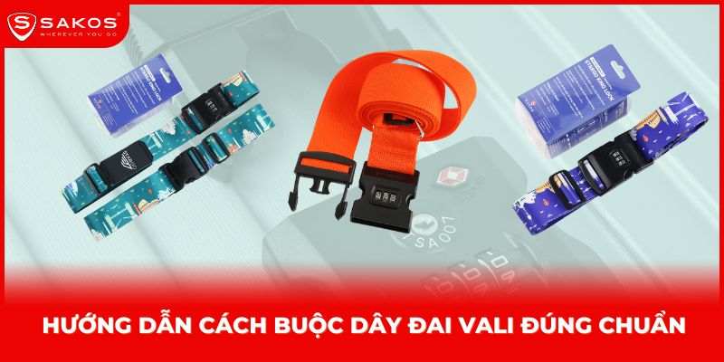 Hướng dẫn cách buộc dây đai vali đúng cách
