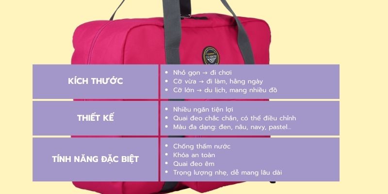 Tiêu chí chọn balo dễ thương