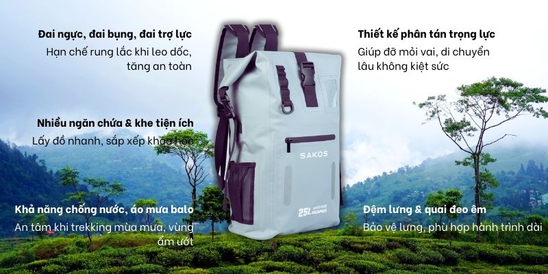 Tính năng quan trọng của balo trekking