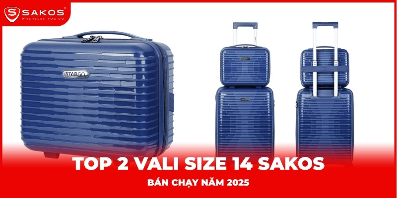 Top 2 vali size 14 Sakos bán chạy