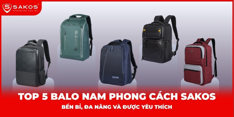 Top balo nam phong cách Sakos