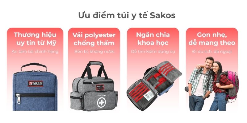 Ưu điểm túi y tế Sakos
