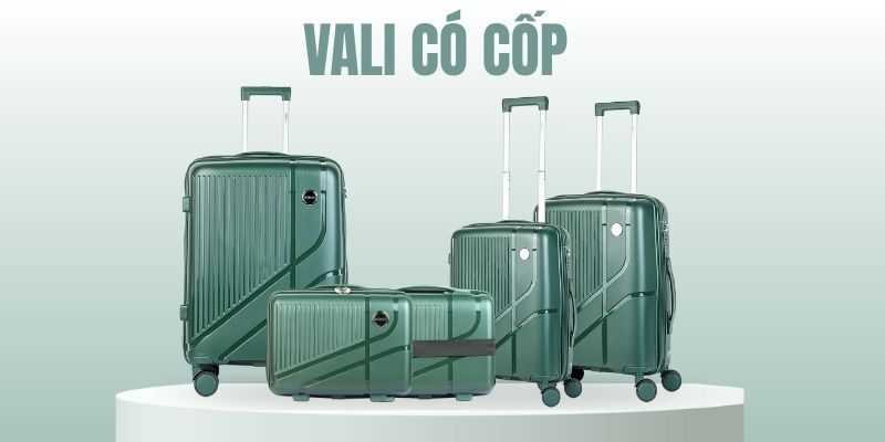  Vali kéo nhựa Stargo Pista có cốp. (Ảnh: Sakos.vn)
