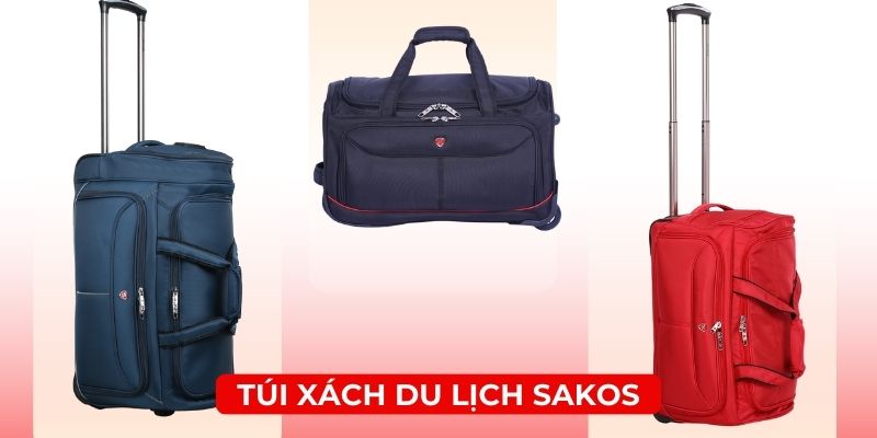 Top 3 mẫu túi xách du lịch có bánh xe Sakos nổi bật