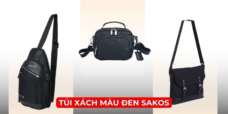Túi xách Sakos màu đen