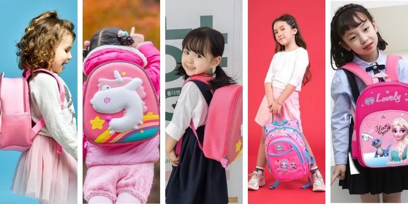 balo màu hồng phù hợp với bé nào 