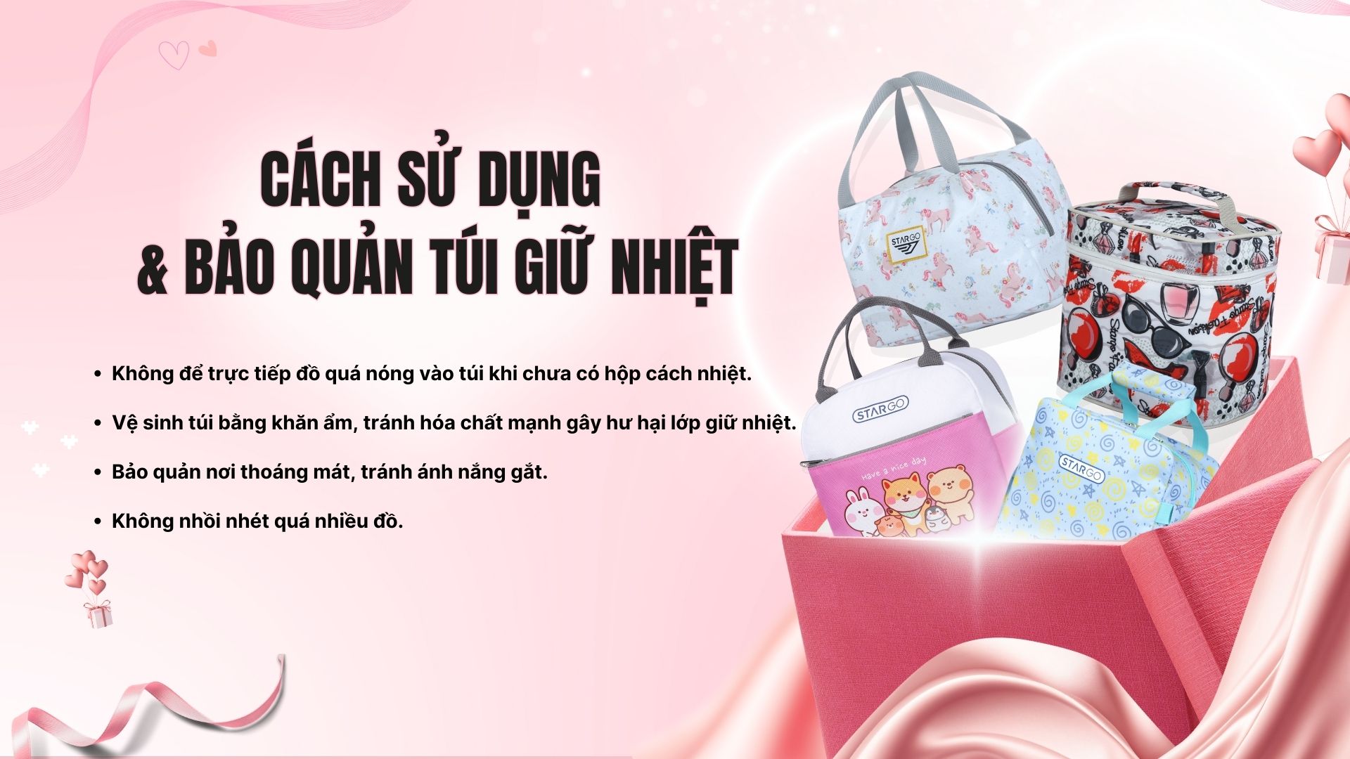 Cách sử dụng và bảo quản túi giữ nhiệt chất lượng
