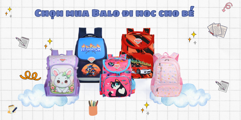 Chọn mua balo cho bé (Ảnh: Sakos.vn)