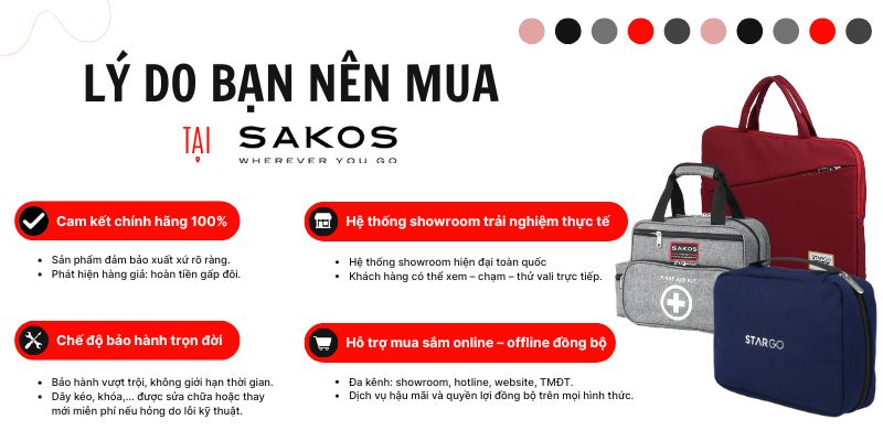 Lý do nên mua tại Sakos