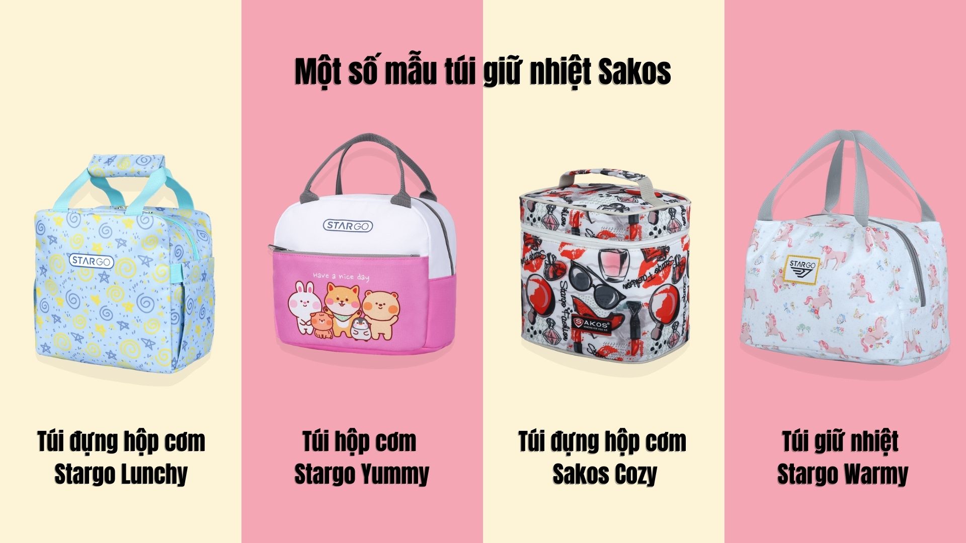 Một số mẫu túi giữ nhiệt Sakos