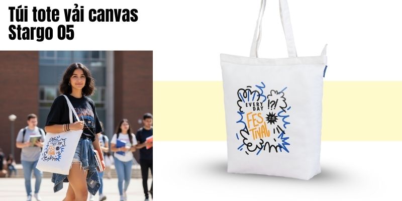 Túi tote vải canvas Stargo 05