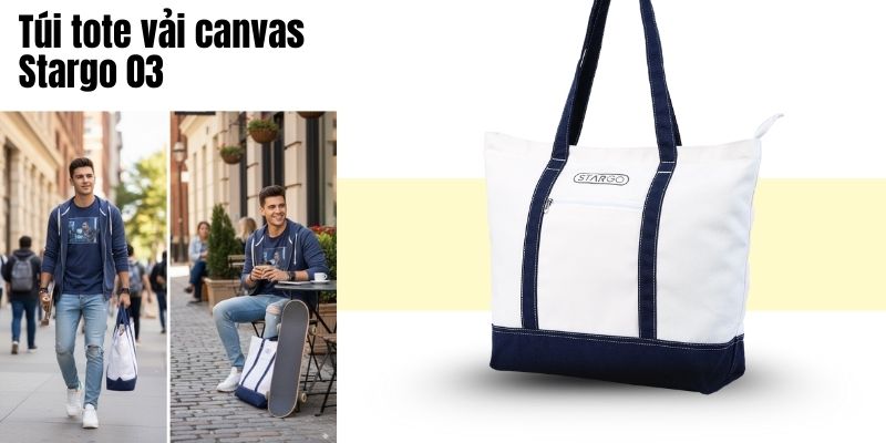 Túi tote vải canvas Stargo 03