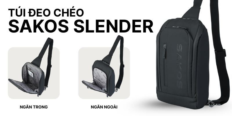 Túi đeo chéo Sakos Slender
