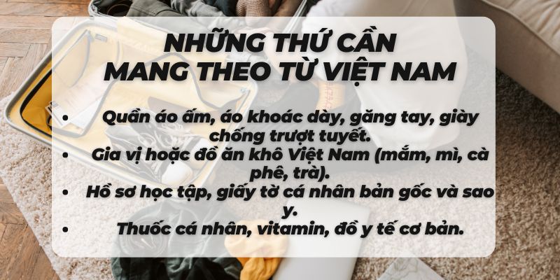 Du học nghề Phần Lan nên mang gì