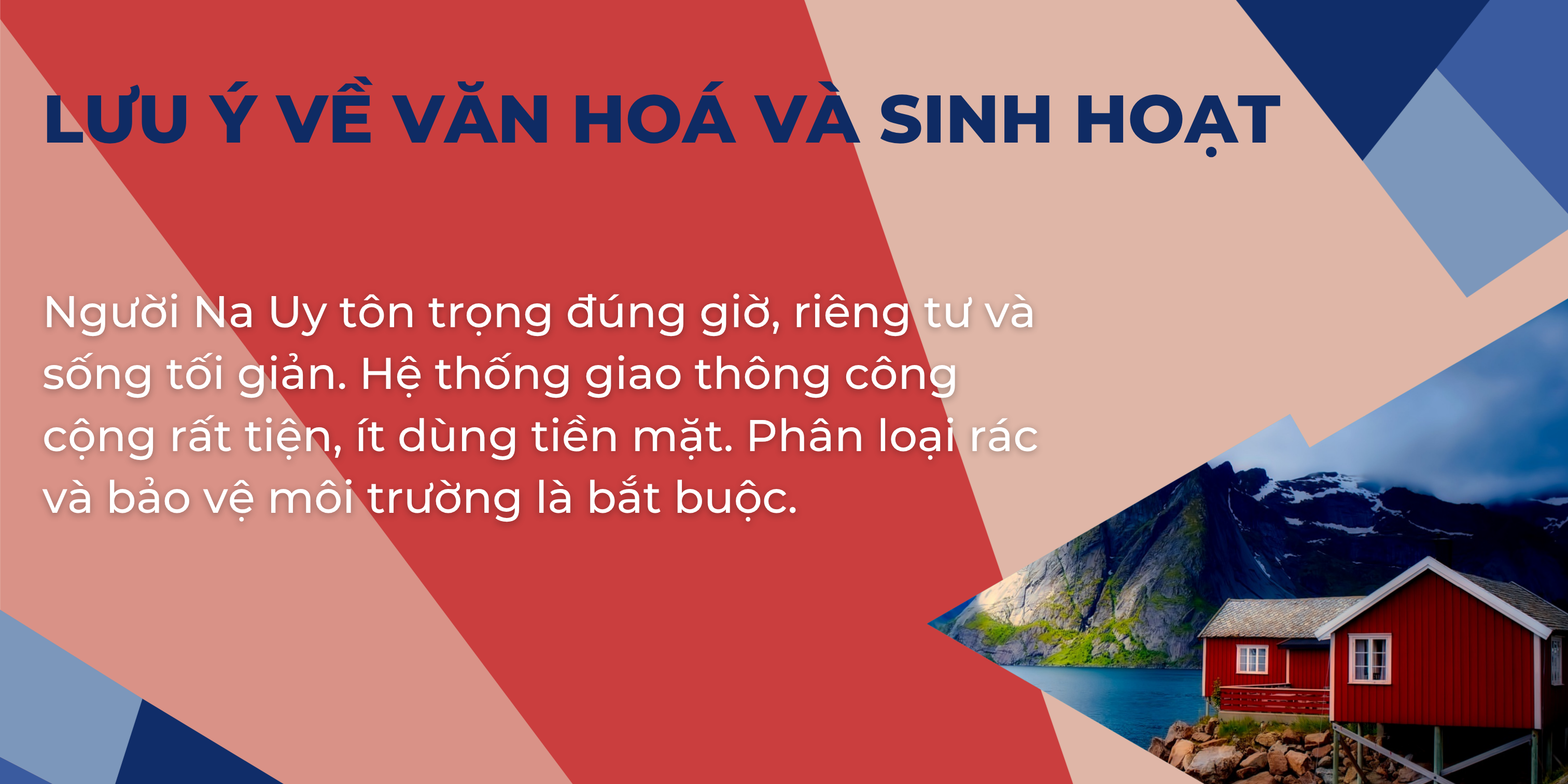 Lưu ý về văn hóa và sinh hoạt